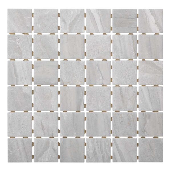 2"x2" Sky Grey Square Matt Porcelain