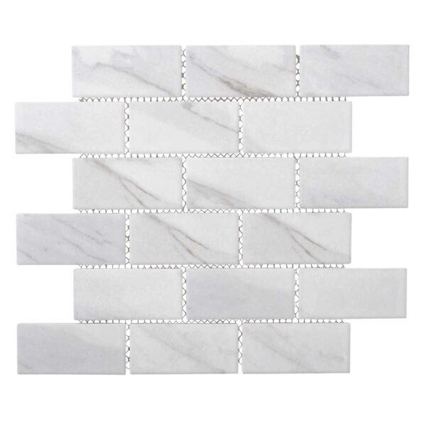 2"x4" Statuario Brick Matt Porcelain