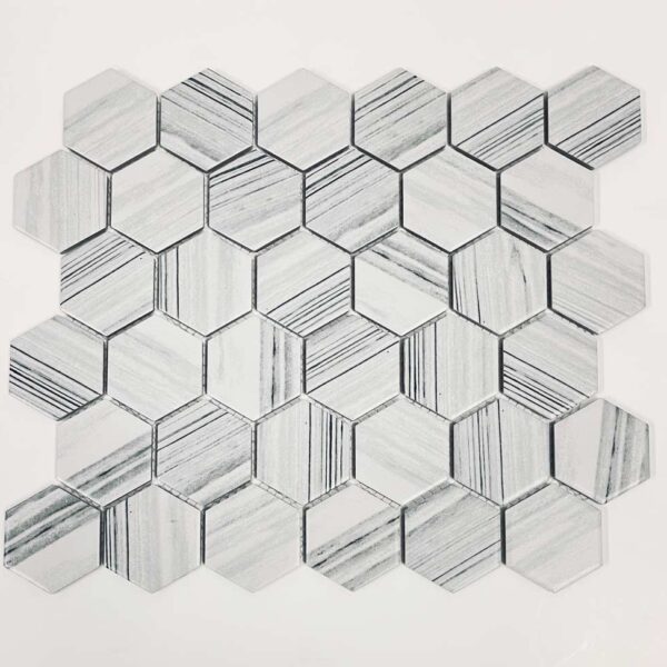 2 Inch Moon Light Hexagon Matt Porcelain Mosaic