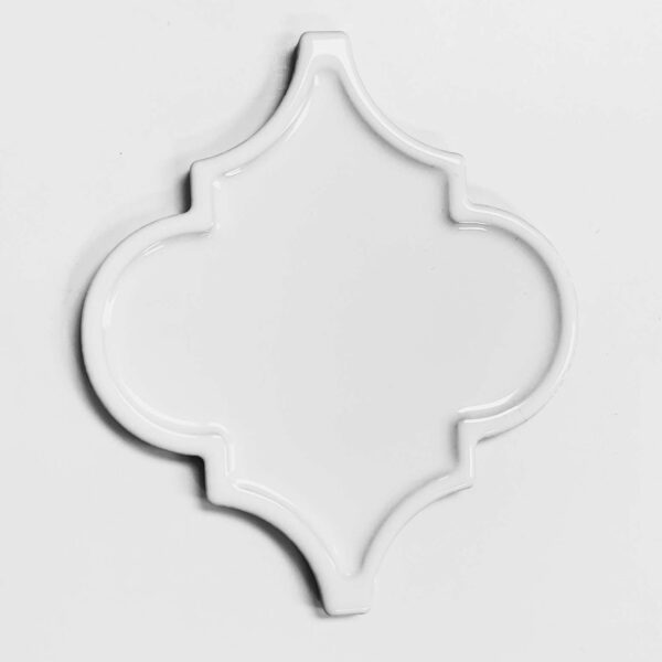 5.75" x 6.75" Lantern Decor White